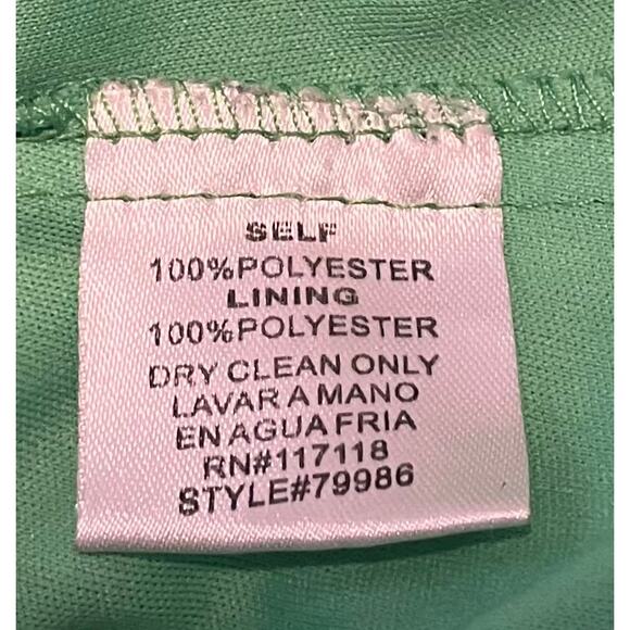 MARINEBLU SLEEVELESS PULL-OVER ROUND NECK BLOUSE, WOMENS, M, LIME GREEN/SILVER - Picture 12 of 12